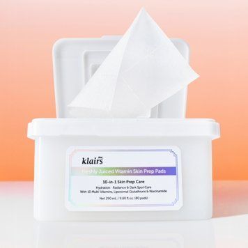 Пади для обличчя з вітаміном С DEAR, KLAIRS Freshly Juiced Vitamin Skin Prep Pads, 80 шт