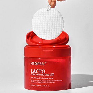 Пілінг-педи для догляду за порами Medi Peel Lacto Pore Lifting Pad 2X, 50 шт/140 мл