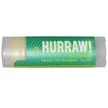 Hurraw Balm, Бальзам для губ зі смаком кокоса, м'яти і лемонграсу, 4,3 г