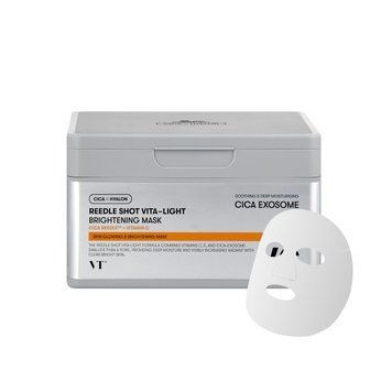 Набір освітлювальних тканинних масок VT Cosmetics - Reedle Shot Vita-Light Brightening Mask, 30 шт
