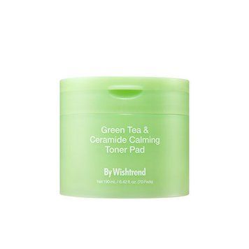 Заспокійливі охолоджуючі тонер-пади BY WISHTREND Green Tea & Ceramide Calming Toner Pad, 70 шт