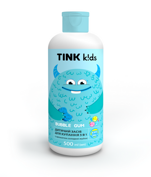 Дитячий засіб для купання 3 в 1 Bubble Gum Tink kids, 500 мл
