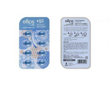 Вітаміни для волосся "Сила лотоса" Ellips Hair Vitamin Pure Natura With Blue Lotus Extract 8шт по 1мл