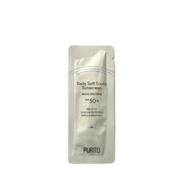 Сонцезахисний крем на сучасних хімічних фільтрах PURITO Daily Soft Touch Sunscreen SPF 50 пробник