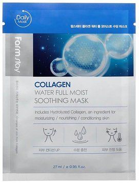 Зволожувальна маска з колагеном FarmStay Collagen Water Full Moist Soothing Mask