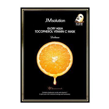 Тканинна маска з вітаміном с і пептидами JM solution Glory Aqua Tocopherol Vitamin C Mask