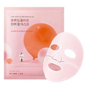 Зміцнювальна гелева маска з колагеном Round Lab - Camellia Deep Collagen Firming Gel Mask, 34 г