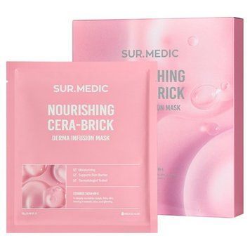 Живильна тканинна маска з церамідами Sur.Medic+ Nourishing Cera-Brick Derma Infusion Mask, 28г