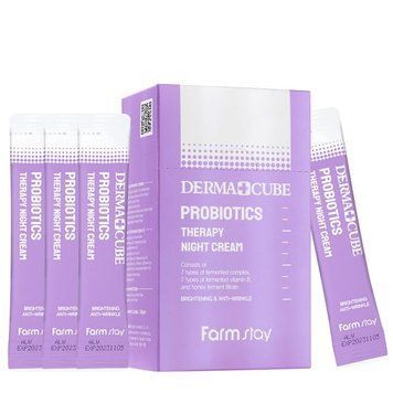Пробник кремів для обличчя FarmStay Derma Cube Probiotics Therapy Night Cream з пробіотиками 4 мл