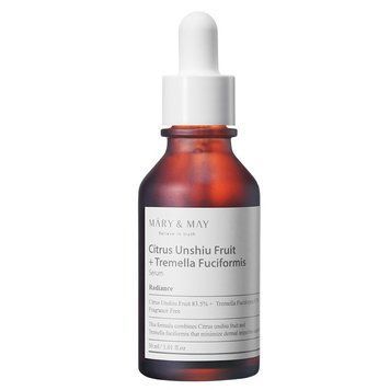 Сироватка з екстрактом зеленого мандарина та грибами тремелла Mary & May Citrus Unshiu + Tremella Fuciformis Serum, 30 мл