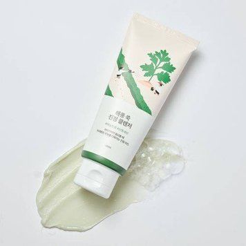 Заспокійлива очищуюча пінка з полином Round Lab MUGWORT Calming Cleanser, 150 мл