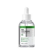 Заспокійлива сироватка з комплексом СІСА WELLAGE Real Cica Calming 95 Trouble Ampoule, 50 мл