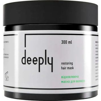 Відновлююча маска для волосся Deeply restoring hair mask, 300 мл