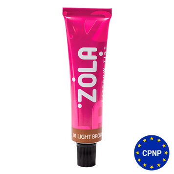 #01 Light Brown Фарба для брів з колагеном ZOLA Eyebrow Tint With Collagen 01 Light Brown, 15 мл