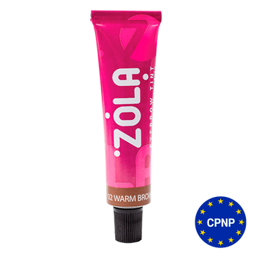 #02 Warm Brown Фарба для брів з колагеном ZOLA Eyebrow Tint With Collagen 02 Warm Brown, 15 мл