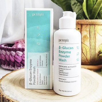 Ензимна пудра для вмивання з бета-глюканом Petitfee&Koelf Beta-Glucan Enzyme Powder Wash, 80 г