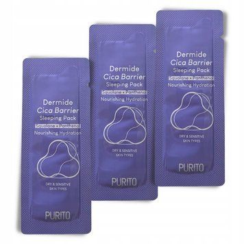 Заспокійлива нічна маска пробник Purito Deramide Cica Barrier Sleeping Pack, 1 мл