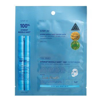 Зволожувальна гідрогелева маска для обличчя VT Cosmetics - Hydrop Reedle Shot 100hL 2-Step Mask