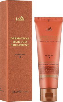 Зміцнювальна маска для тонкого волосся Lador Dermatical Hair-Loss Treatment For Thin Hair 50 мл