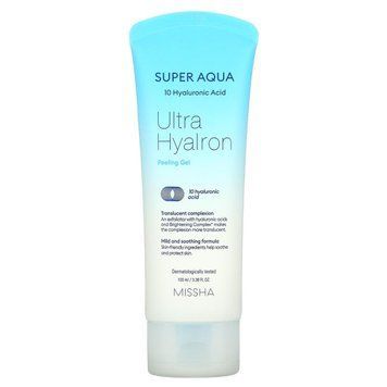 Пілінг-гель з гіалуроновою кислотою Missha Super Aqua Ultra Hyalron Peeling Gel, 100 мл