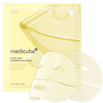 Освітлювальна гідрогелева маска з койєвою кислотою та куркумою MEDICUBE Kojic Acid Turmeric Brightening Gel Mask 1 шт