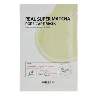 Тканинна маска з чаєм матча Some By Mi Real Super Match Pore Care Mask