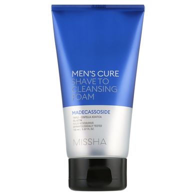 Чоловіча пінка для вмивання та гоління Missha Men’s Cure Shave To Cleansing Foam, 150 ил