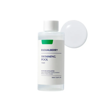 Зволожувально-відлущувальний тонік для обличчя EQQUALBERRY - Swimming Pool Daily Facial Toner, 155 мл