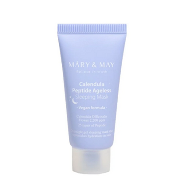 Нічна антивікова маска з пелюсток календули Mary&May Calendula Peptide Ageless Sleeping Mask 30g