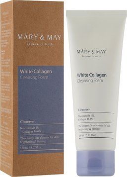Пінка з колагеном і ніацинамідом Mary&May White Collagen Cleansing Foam, 150 сл