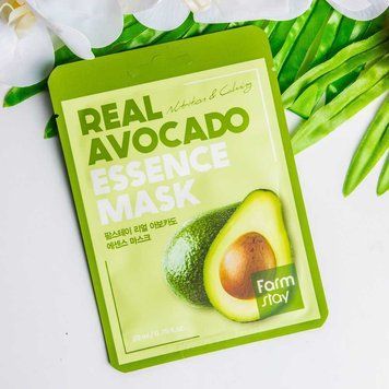 Тканинна маска для обличчя з екстрактом авокадо FarmStay Real Avocado Essence Mask, 23 мл