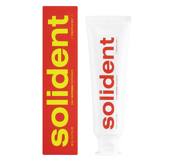 Термін до 2026.12 Щоденна відбілювальна зубна паста Solident Pineapple mint / ананас-м'ята, 90 g