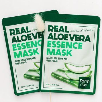 Тканинна маска з натуральним екстрактом алое Farmstay Visible Difference Mask Sheet Aloe, 23 мл